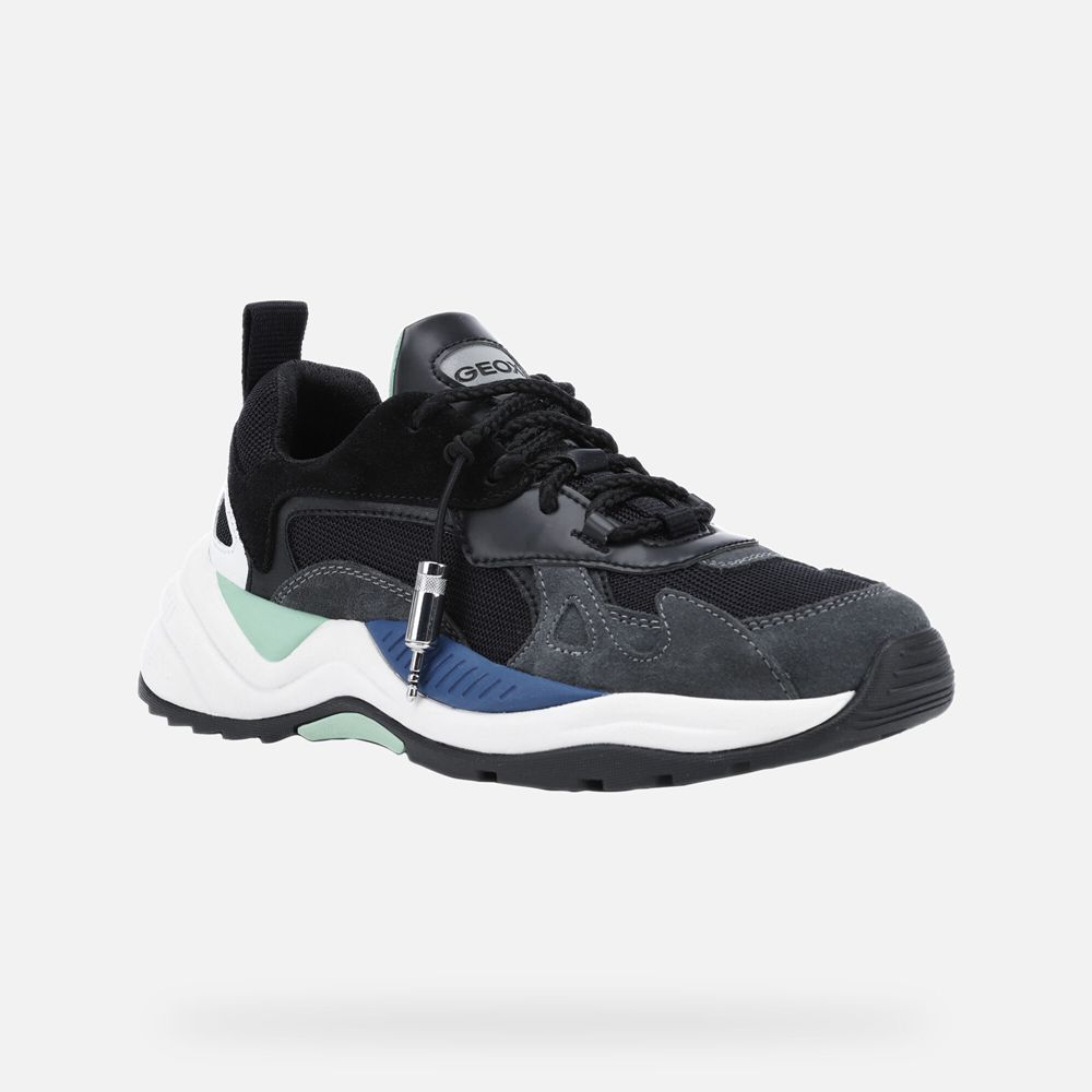 Geox Erkek Spor Ayakkabı Siyah - T02 Phonica - IKA-975318